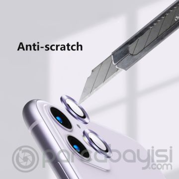 ALLY İPhone 11  6.1 3D  Metal Çerçeveli Kamera Lens Koruyucu