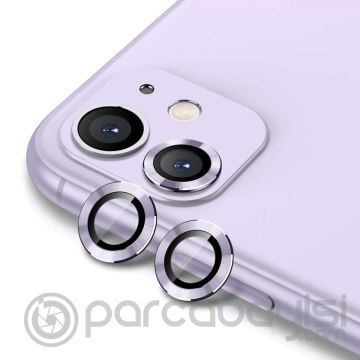 ALLY İPhone 11  6.1 3D  Metal Çerçeveli Kamera Lens Koruyucu