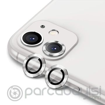 ALLY İPhone 11  6.1 3D  Metal Çerçeveli Kamera Lens Koruyucu
