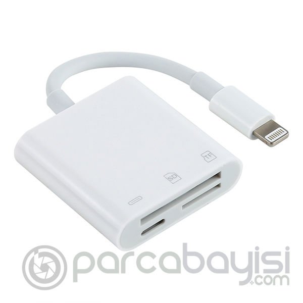 ALLY NK-101Y Pro 3 İn 1 İPhone Lightning to SD-TF Çevirici Adaptör