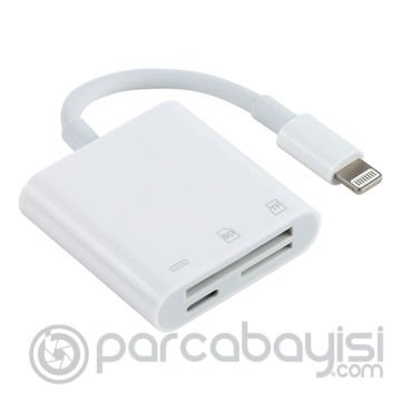 ALLY NK-101Y Pro 3 İn 1 İPhone Lightning to SD-TF Çevirici Adaptör