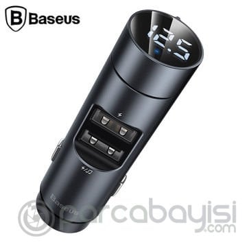 Baseus Energy Column Çift USB FM Transmitter Hızlı Araç Şarjı