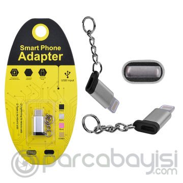 Ligtining Dönüştürücü Micro Usb Adaptor Converter Çevirici Başlık Anahtarlık