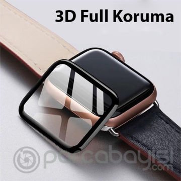 Apple Watch 7-8 45mm 3D PMMA Kavisli Full Cam Ekran Koruyucu PET