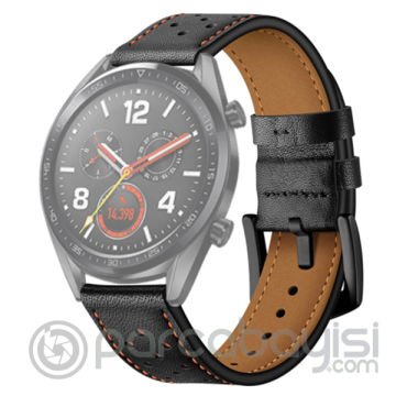 22MM Gear S3 Watch 4 -GT2 GT2E 46MM Kayış Kordon Deri Watch 3 45MM
