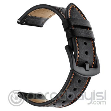 22MM Gear S3 Watch 4 -GT2 GT2E 46MM Kayış Kordon Deri Watch 3 45MM