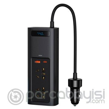 Baseus Power Inverter 150W AC 220V Araç İçi Çakmak Çevirici Elektrik Dönüştürücü