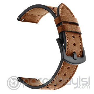 20MM Galaxy Watch 42MM- Active 1-2- S2 Classic Kayış Kordon Deri