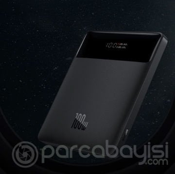 Baseus 100W PD 20000mAh Dijital Göstergeli Hızlı Şarj Powerbank Laptop Powerbank