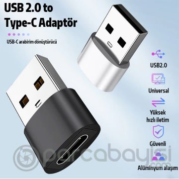 ALLY USB to Type-C Dişi Çevirici Dönüştürücü Adaptör