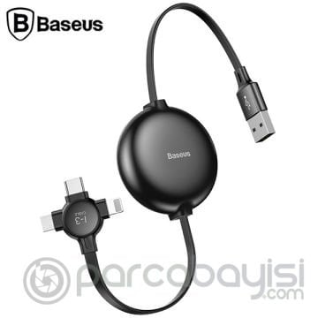 Baseus Little Octopus 3in1 İPhone,Type C,Micro Şarj& Veri Kablosu