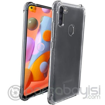 ALLY SM Galaxy M11-A11 Anti-Drop Darbe Emici Silikon kılıf Shockproof kılıf