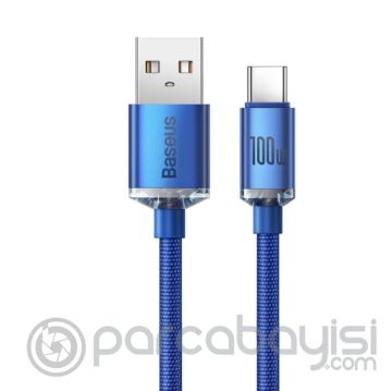 Baseus Crystal Shine 100W USB to Type-C Hızlı Şarj Kablo 2 mt