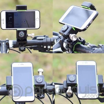 Ally Çok Fonksiyonlu Esnek Bisiklet Telefon Tutucu Pusulalı