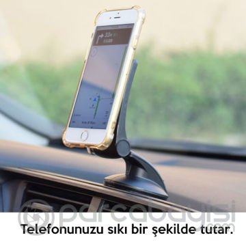 Ally Güçlü Mıknatıslı Karbon Fiber Taban Araç Telefon Tutucu