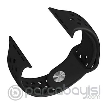 Ally Apple Watch 7-8 45mm 6-5-4 44mm Kayış Kordon Nike Style Soft Silikon 3-2-1 42mm