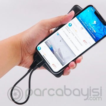 Ally USB-Type C iPhone 20W PD Hızlı Şarj Kablosu 20CM Kısa Kopmaz Halat Kablo