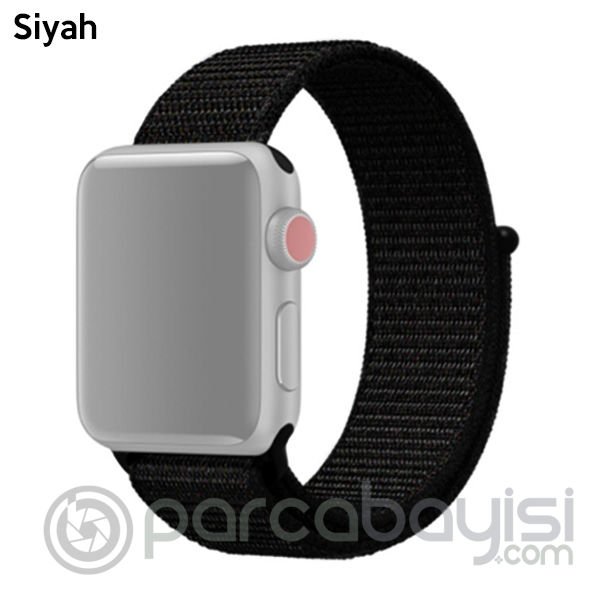 Ally Apple Watch 7-8 41mm 6-5-4 40mm Nylon Loop Spor Kayış Kordon 3-2-1 38mm