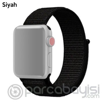 Ally Apple Watch 7-8 41mm 6-5-4 40mm Nylon Loop Spor Kayış Kordon 3-2-1 38mm