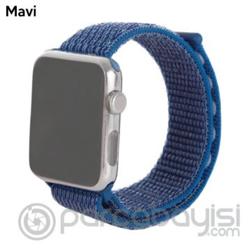 Ally Apple Watch 7-8 41mm 6-5-4 40mm Nylon Loop Spor Kayış Kordon 3-2-1 38mm
