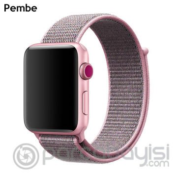 Ally Apple Watch 7-8 41mm 6-5-4 40mm Nylon Loop Spor Kayış Kordon 3-2-1 38mm