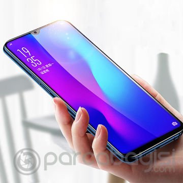 ALLY OPPO Realme C11 9D Full Glue Tempered Cam Ekran Koruyucu