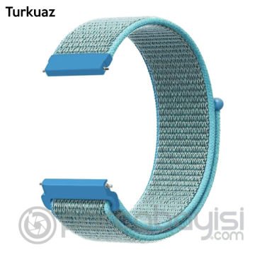 20MM Galaxy Watch 42MM- Active 1-2- S2 Classic Kayış Kordon Nylon Loop