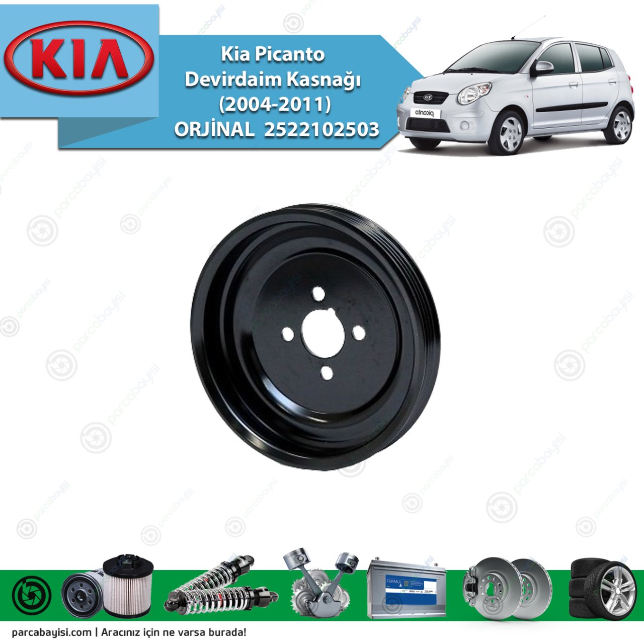 Kia Picanto Devirdaim Kasnağı (2004-2011) Orijinal | 2522102503