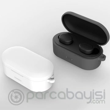 QCY T1S-T2C Bluetooth Kulaklık İçin Silikon Koruma Kılıf+ Anahtarlık