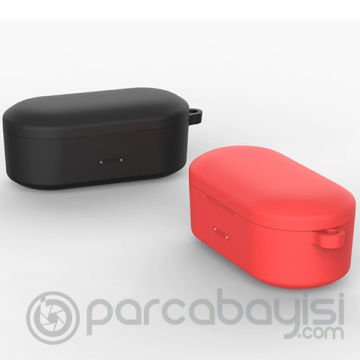 QCY T1S-T2C Bluetooth Kulaklık İçin Silikon Koruma Kılıf+ Anahtarlık
