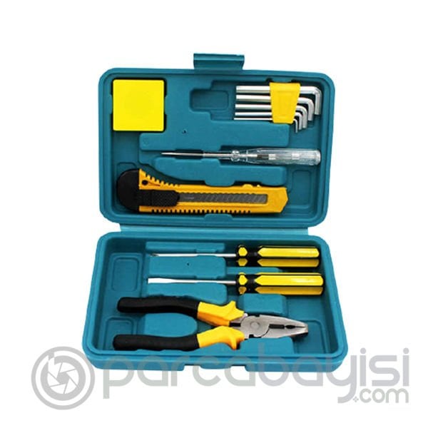 ALLY 12 Parça Çok Amaçlı Acil Durum Araç Ev Kutulu Tamir Seti 8012A