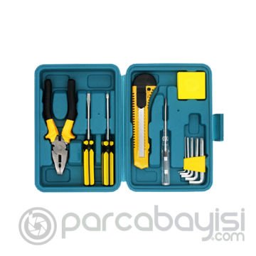 ALLY 12 Parça Çok Amaçlı Acil Durum Araç Ev Kutulu Tamir Seti 8012A