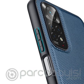 Dux Ducis Fino Serisi Xiaomi Redmi Note 11 -11S Kılıf Premium Dokuma Silikon Kılıf