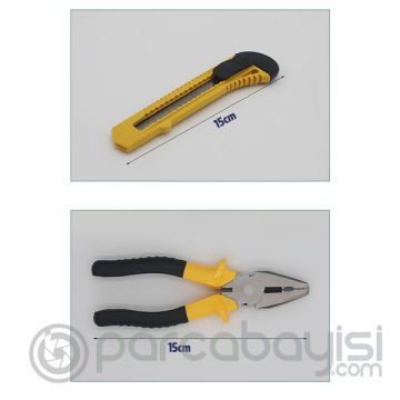 ALLY 12 Parça Çok Amaçlı Acil Durum Araç Ev Kutulu Tamir Seti 8012A