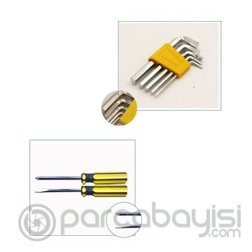 ALLY 12 Parça Çok Amaçlı Acil Durum Araç Ev Kutulu Tamir Seti 8012A