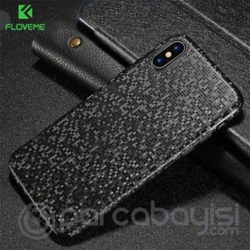 Floveme iPhone SE3-SE2 İPhone 8-7 Kılıf Mozaik Ultra Slim Premium Pc Fit Kılıf