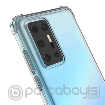 Huawei P40 Pro+Plus Anti-Drop Darbe Emici Silikon kılıf Shockproof kılıf