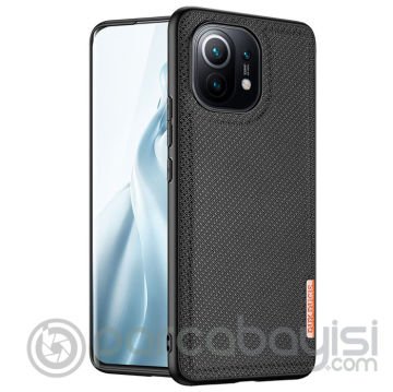 Dux Ducis Fino Serisi Xiaomi Mi 11 Kılıf Premium Dokuma Silikon Kılıf