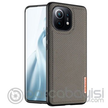 Dux Ducis Fino Serisi Xiaomi Mi 11 Kılıf Premium Dokuma Silikon Kılıf