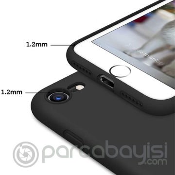 ALLY İPhone SE2 İPhone 8-7 Lansman Kılıf İçi Kadife Soft Silikon Kılıf
