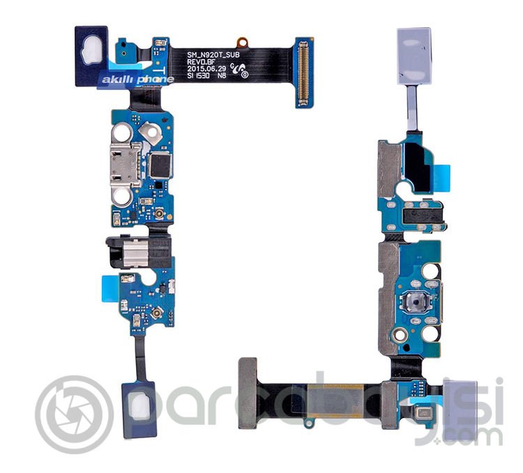 SM  Galaxy Note 5 N920t İçin Şarj Kulaklık Soket Tuş Bord Filmi