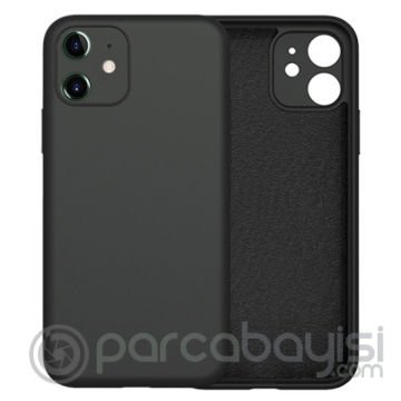 ALLY İPhone 11 Kamera Korumalı Lansman Kılıf İçi Kadife Silikon Kılıf