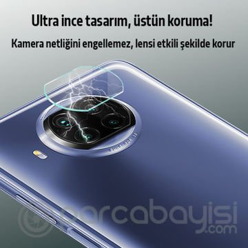 Xiaomi Mi 10T Lite Tempered Cam Kamera  Koruyucu
