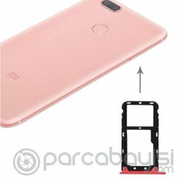 Xiaomi Mi 5x,A1 Sim Hafıza Kart Kapağı Tutucu
