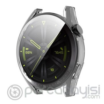 ALLY Huawei Watch GT3 46mm 360 Koruma Ultra Slim Silikon Kılıf