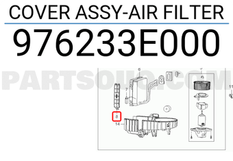 Hava Filtre Kapağı 976233C000 Orjinal | 976233E000
