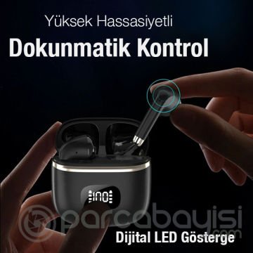 HOCO EQ1 TWS Led Ekranlı Kablosuz Bluetooth 5.3 Kulakiçi Kulaklık