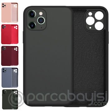ALLY İPhone 11 Pro Max Kamera Korumalı Lansman Kılıf İçi Kadife Silikon Kılıf