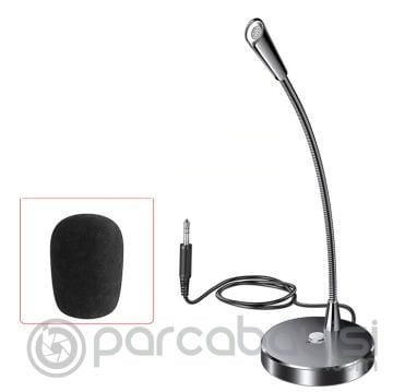 ALLY MC W33 Masaüstü 3.5mm Jack Mikrofon Podcast Yayın Mikrofonu
