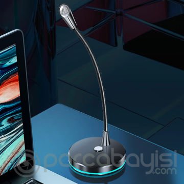 ALLY MC W33 Masaüstü 3.5mm Jack Mikrofon Podcast Yayın Mikrofonu
